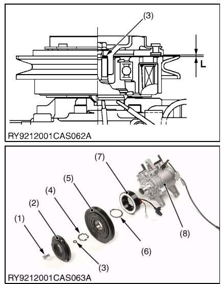 Kubota U48-4 U55-4 Excavator Compressor MountRemoval Guide (7)