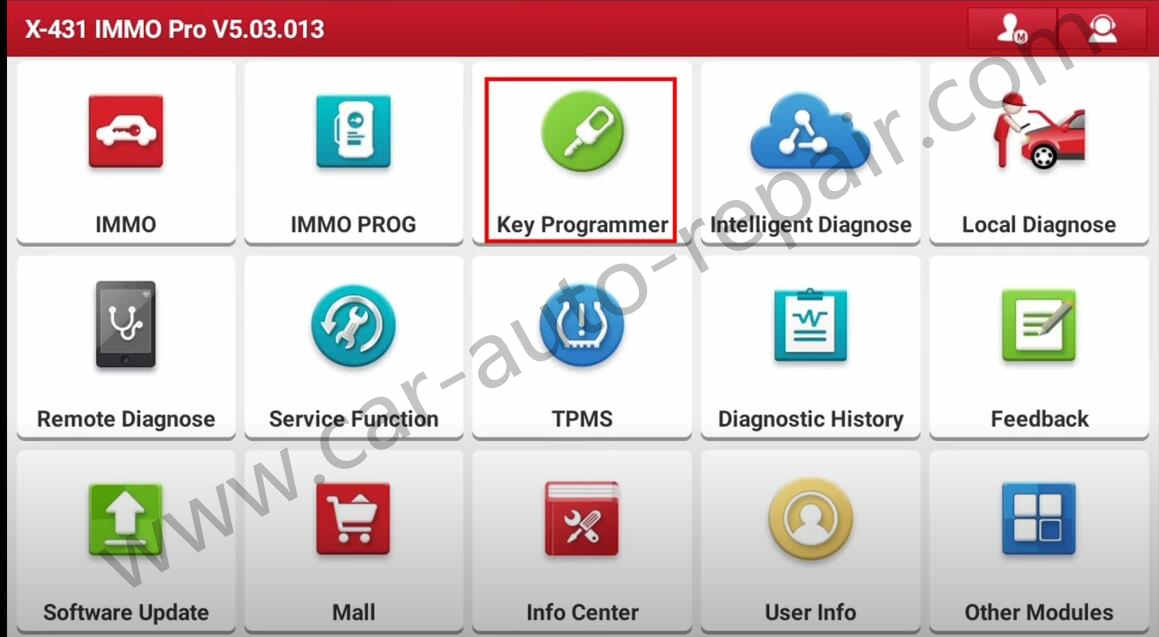 Cadillac SLS Key Programming by Launch X431 IMMO PRO (1)