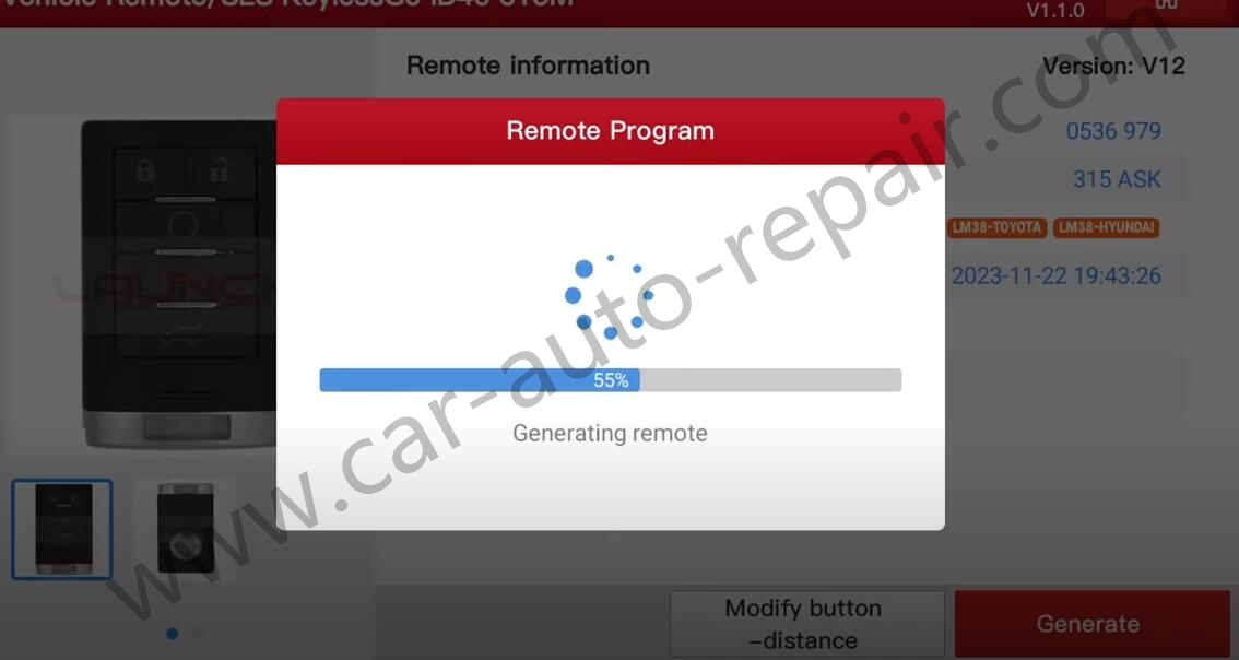 Cadillac SLS Key Programming by Launch X431 IMMO PRO (9)