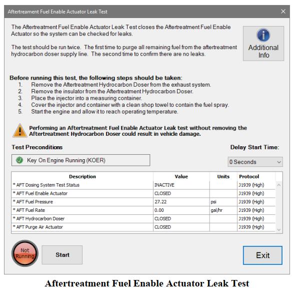 International A26 Engine Fuel Enable Actuator Leak Test by JPRO