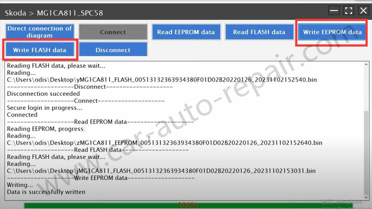 Volkswagen ECU MG1CA811 Clone by Launch X431 X-PROG3 (11)