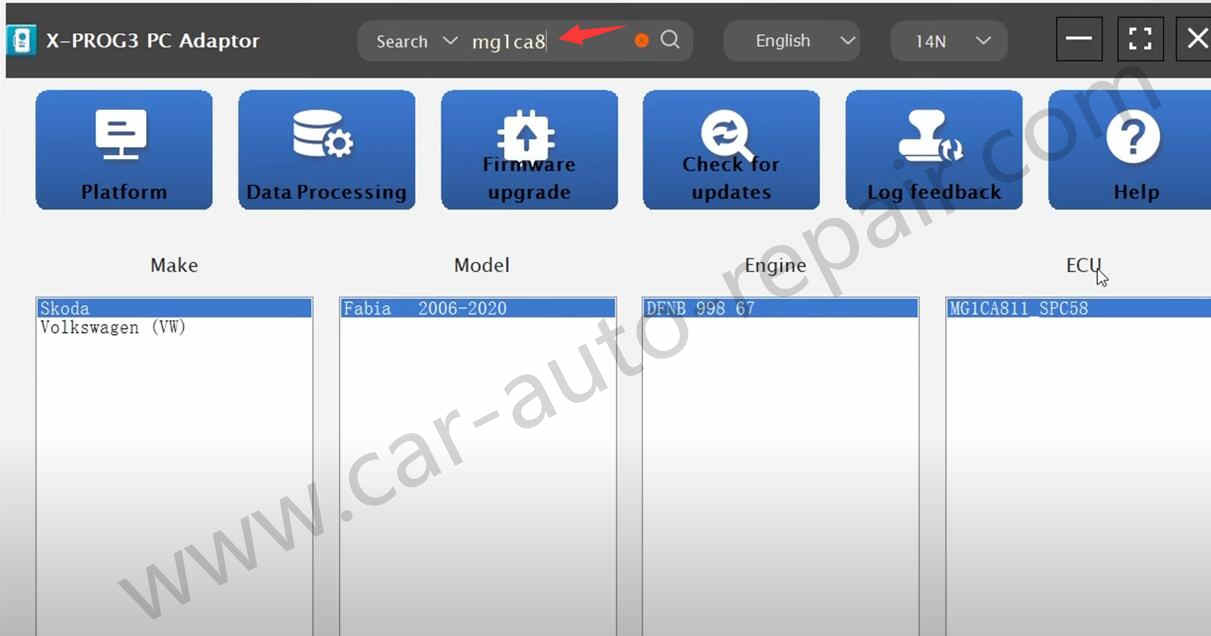 Volkswagen ECU MG1CA811 Clone by Launch X431 X-PROG3 (2)