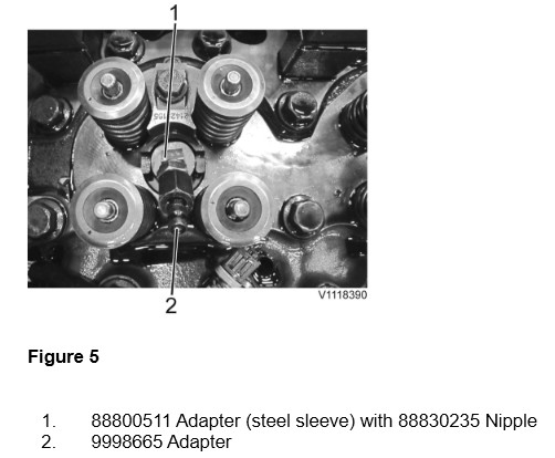 Volvo EC500F L5 D13J Engine Cylinder Compression Test (5)