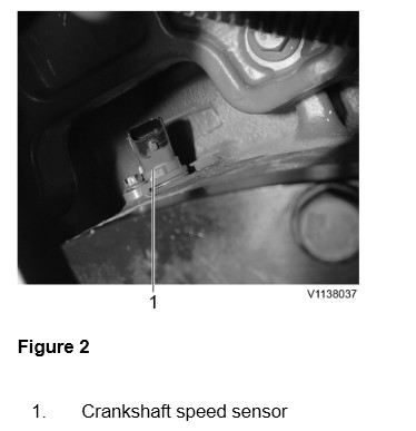Volvo EC500F L5 Engine Rotation Speed Sensor Crankshaft Replacement Guide (2)