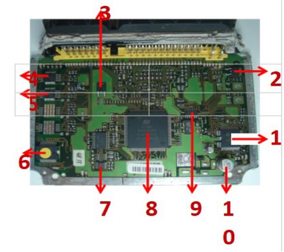 Magneti Marelli 4AFB – Fiat ECU Components Pinout