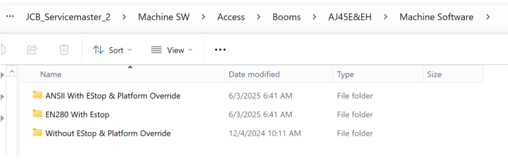 How to Select JCB Machine AJ45E Machine Software (1)