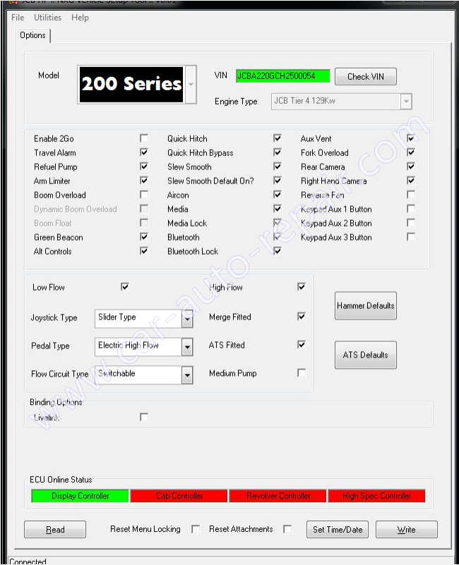 JCB 200 Series Excavator ATS Setup and Calibration Procedure (1)