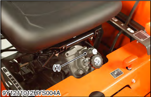 Kubota L3301 L3901 Excavator Safety Valve Setting Pressure Test (1)