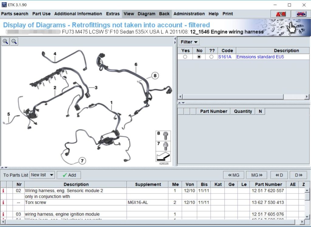 01.2020 BMW ETK Electronic Spare Catalogue | Auto Repair Technician Home