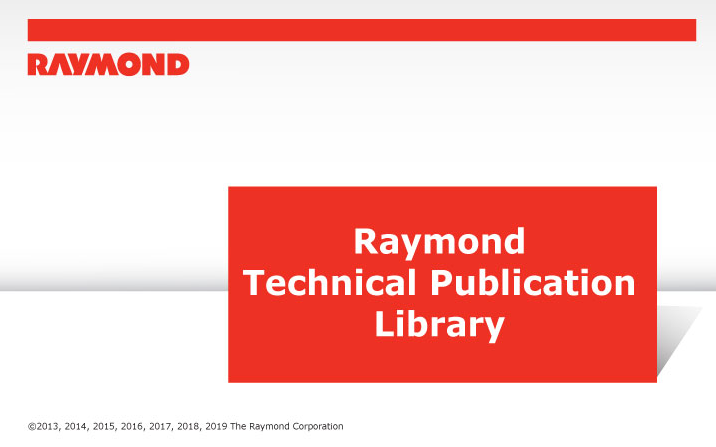 RAYMOND-Forklift-Technical-Publication-Library-2019