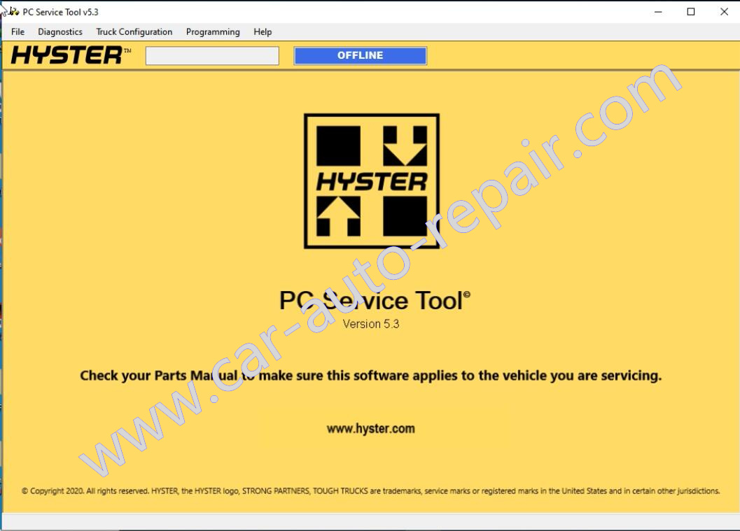 Hyster PC Service Tool 5.3