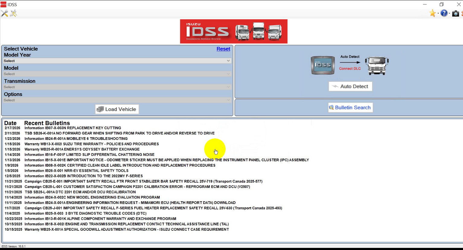 ISUZU US-IDSS 2026 2025 for USA/Canada 100% Work