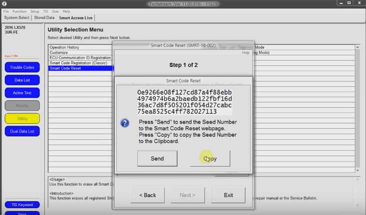 How To Reset Toyota Password Immo Code With Techstream Auto Repair Technician Home