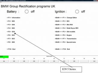 How To Check and Reset BMW E39 Airbag Fault By INPA (1)
