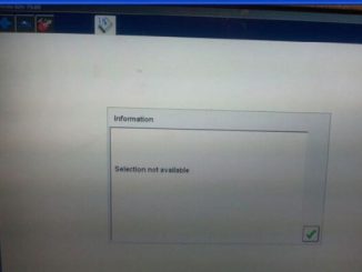 Ford IDS Selection not available