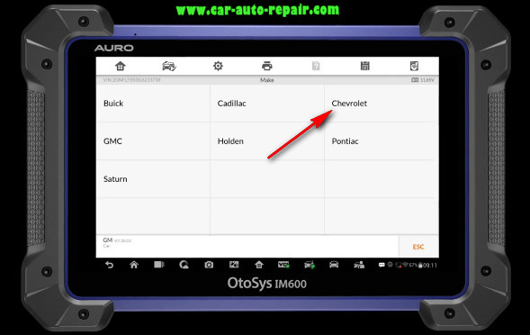 Chevrolet Equinox 2010 Key Programming by Auro IM600 (4)