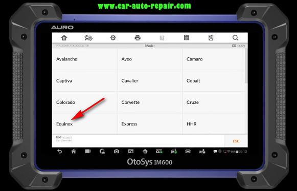 Chevrolet Equinox 2010 Key Programming by Auro IM600 (5)