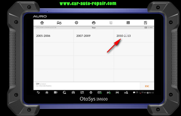 Chevrolet Equinox 2010 Key Programming by Auro IM600 (6)