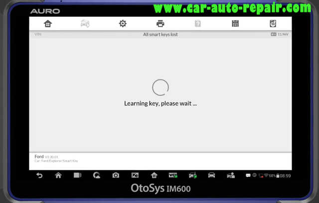 Ford Explorer 2015 Smart Key All Keys Lost Programming via AURO IM600 (13)