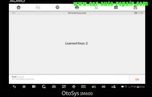 Ford Explorer 2015 Smart Key All Keys Lost Programming via AURO IM600 (17)