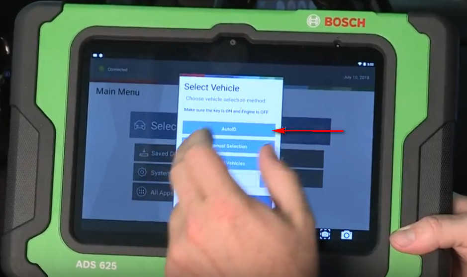How to Use Bosch ADS 625 ADS 325 to Identify a Vehicle (3)