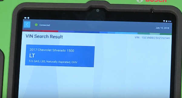 How to Use Bosch ADS 625 ADS 325 to Identify a Vehicle (8)
