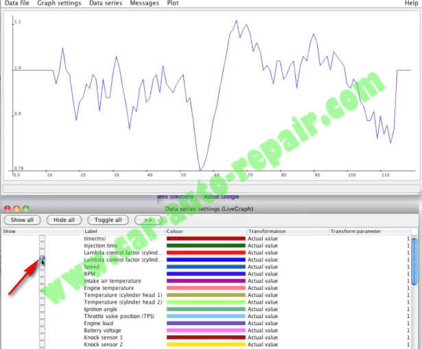 How to View BMW GS911 Real-time Log File Data (Live Graph) (7)
