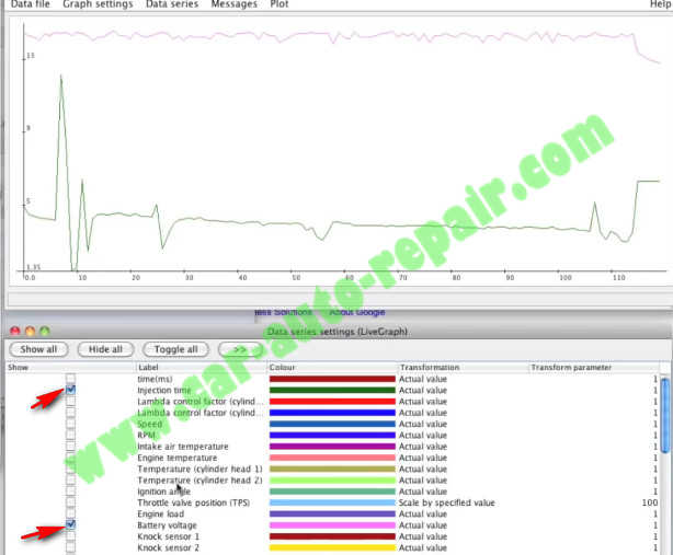 How to View BMW GS911 Real-time Log File Data (Live Graph) (9)