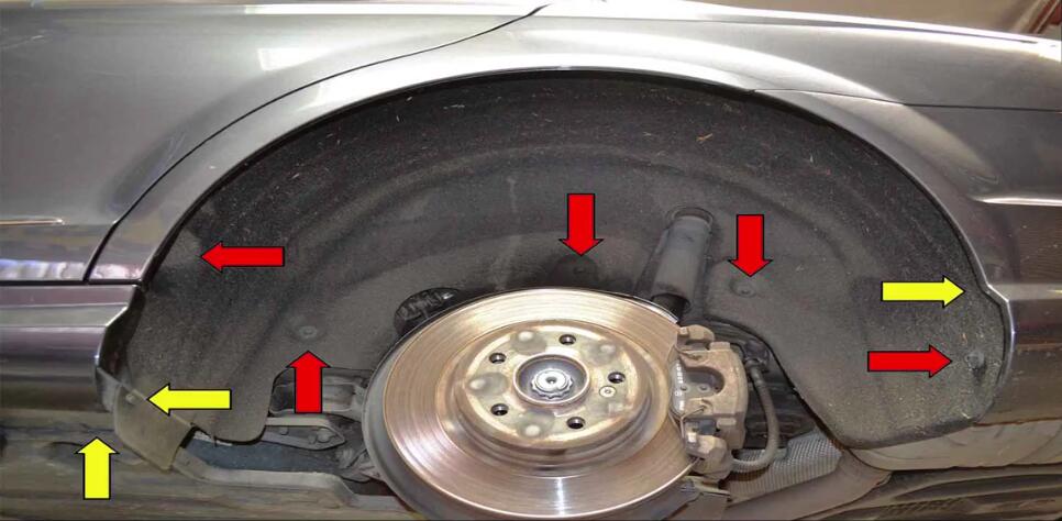 Mercedes Benz W204 Wheel Well Liner Removal Guide (9)