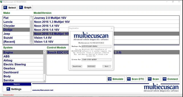 Télécharger Multiecuscan V4.2 V4.0 V3.8 Crack gratuitement