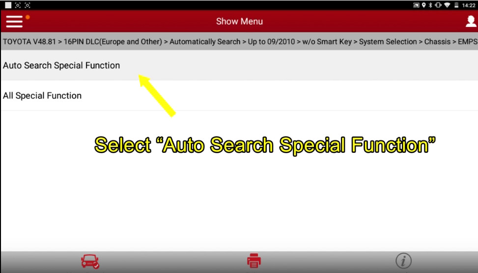 Adjust Torque Sensor for Toyota 2006 C1515 Trouble Code by Launch X431 (12)