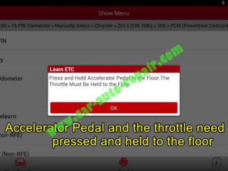 Chrysler 300 Electronic Throttle Control ResetLearning by Launch X431 (10)