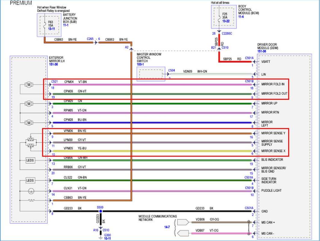 Ford Power Mirror Switch Wiring Diagram from www.car-auto-repair.com