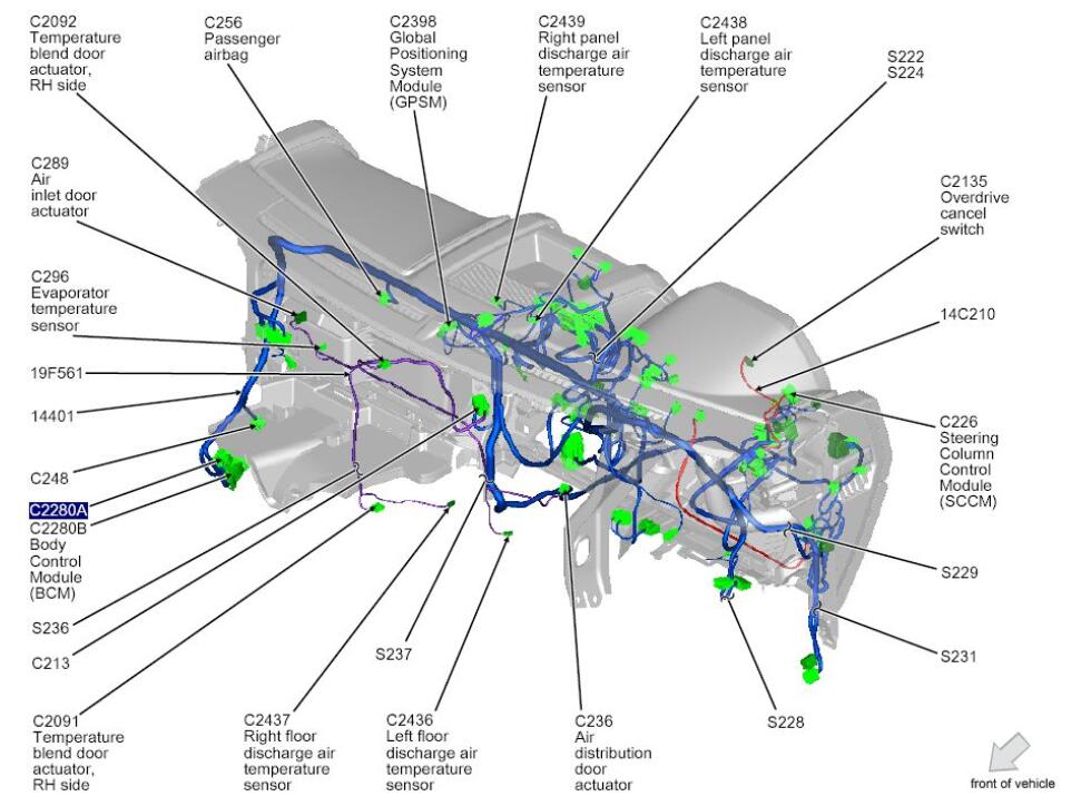 cruise control system location