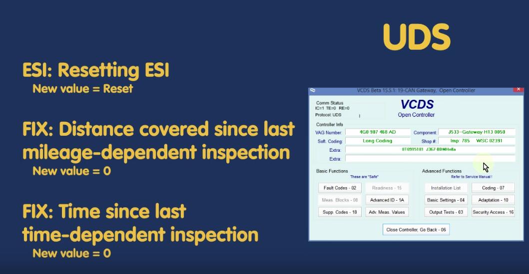 How to Use VCDS Reset Service Reminder Interval Light (12)