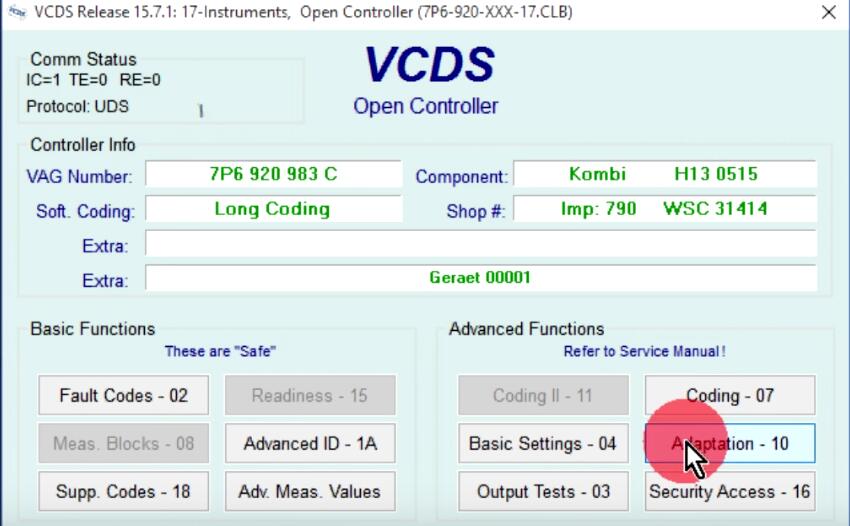 How to Use VCDS Reset Service Reminder Interval Light (16)