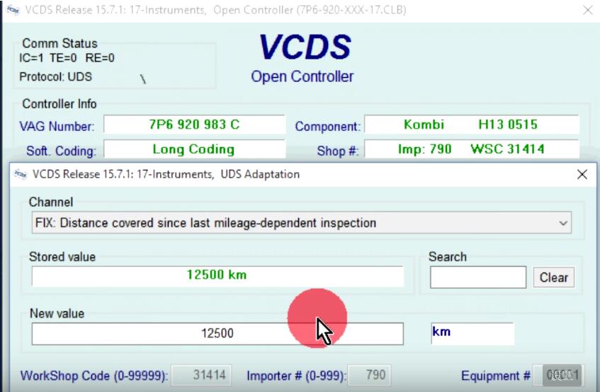 How to Use VCDS Reset Service Reminder Interval Light (20)