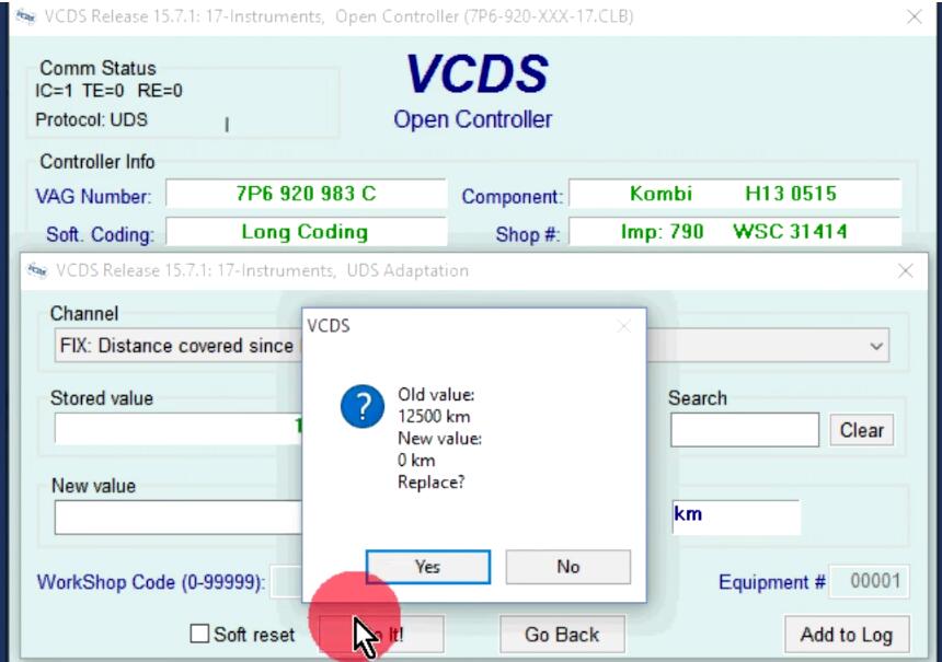 How to Use VCDS Reset Service Reminder Interval Light (21)