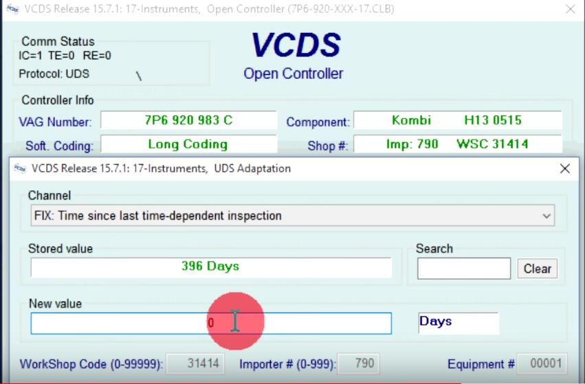How to Use VCDS Reset Service Reminder Interval Light (22)