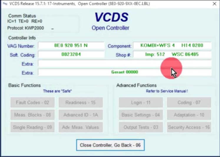 How to Use VCDS Reset Service Reminder Interval Light (6)
