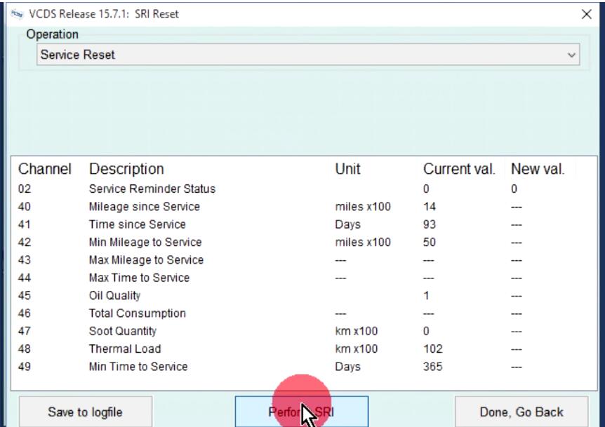 How to Use VCDS Reset Service Reminder Interval Light (9)