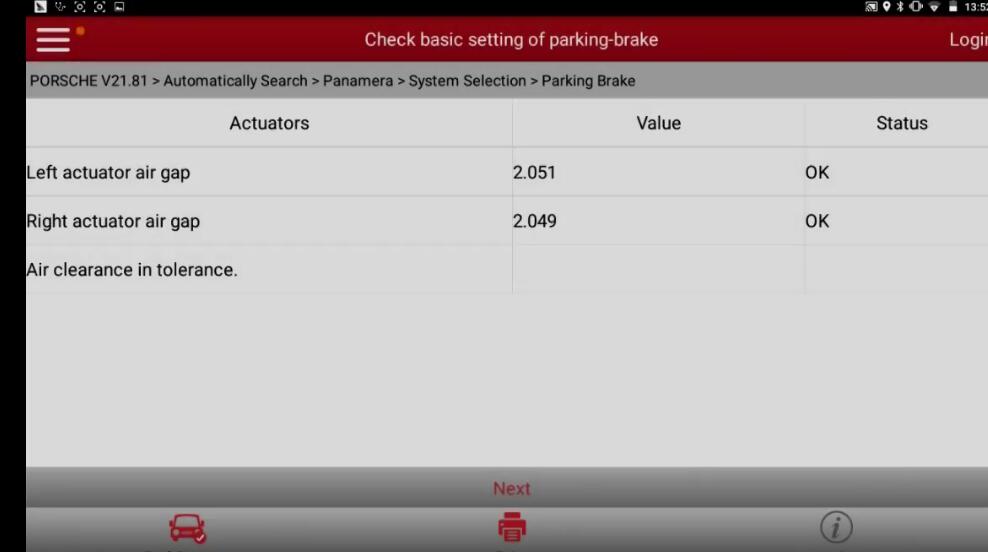 Porsche Panamera 2013 Parking Brake Programming After Replacement (11)