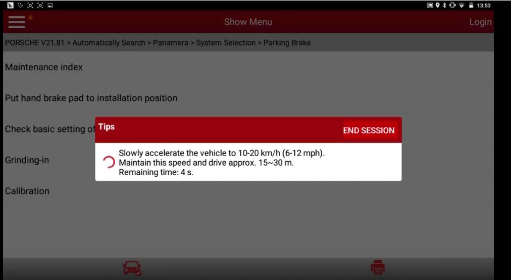 Porsche Panamera 2013 Parking Brake Programming After Replacement (14)