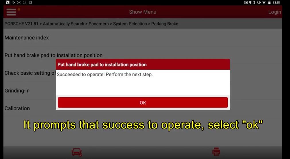 Porsche Panamera 2013 Parking Brake Programming After Replacement (8)