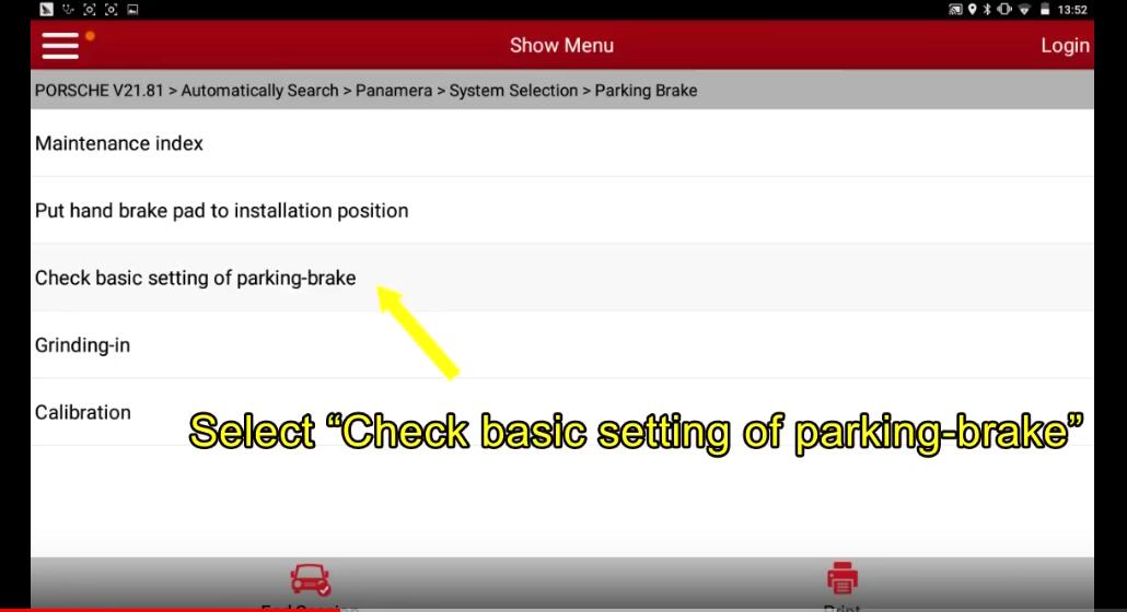 Porsche Panamera 2013 Parking Brake Programming After Replacement (9)