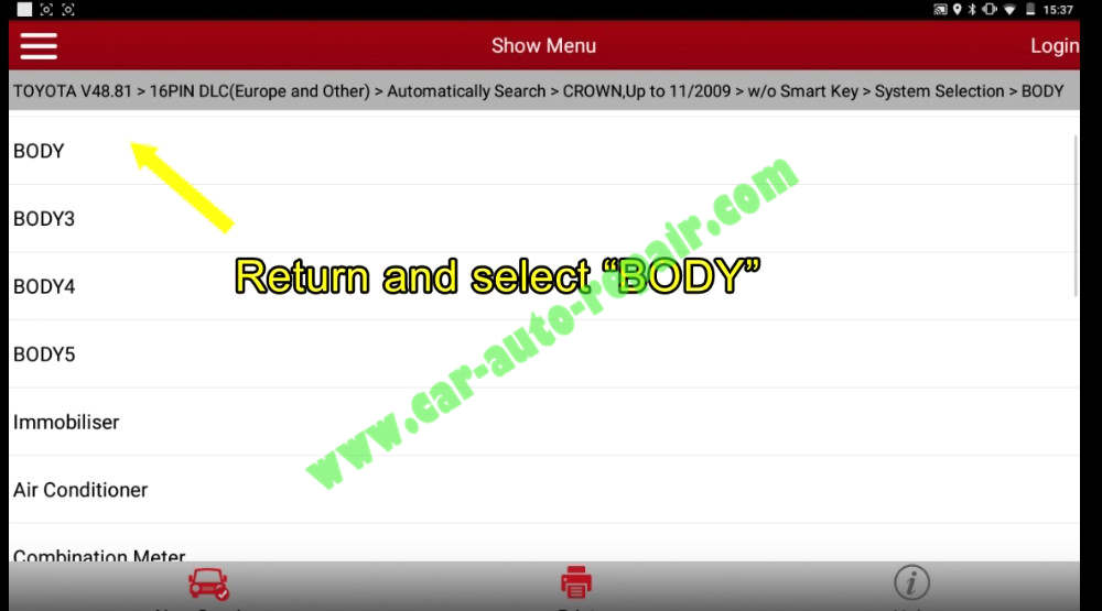 Toyota Crown 2013 Keys & Remote Programming by Launch X431 (14)