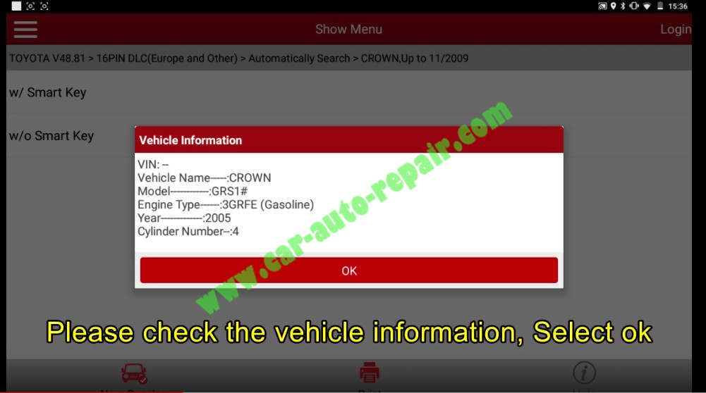 Toyota Crown 2013 Keys & Remote Programming by Launch X431 (6)