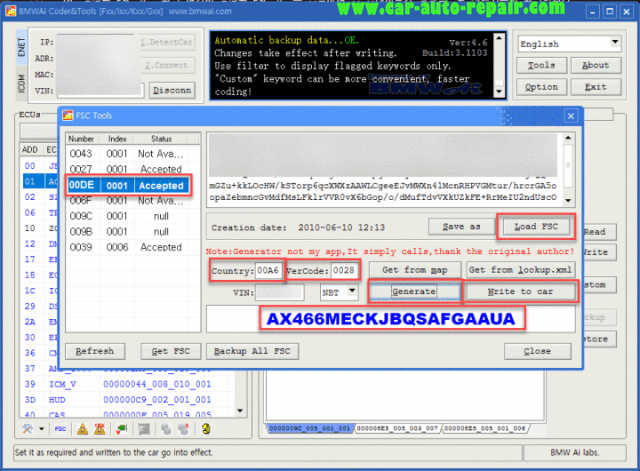 bmw fsc code lifetime