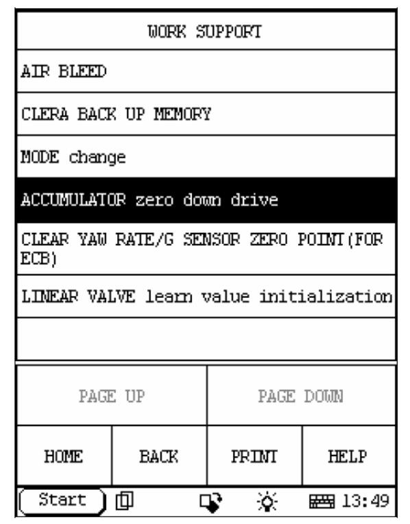 Launch X431Toyota Accumulator Pressure Down to Zero Drive (1)