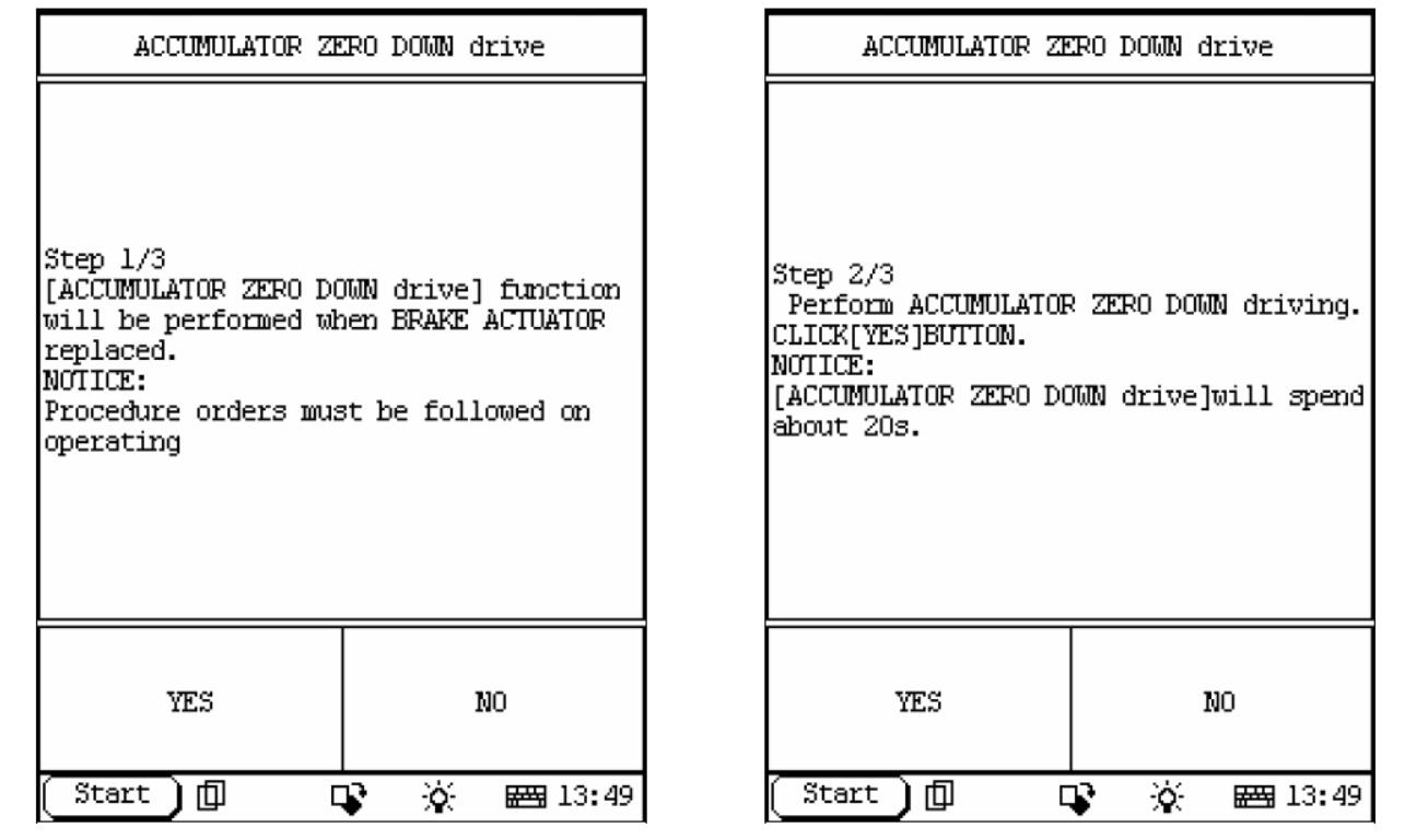 Launch X431Toyota Accumulator Pressure Down to Zero Drive (2)